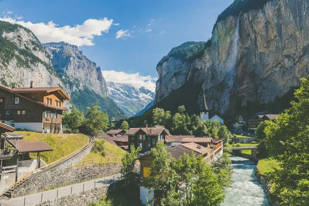 Lauterbrunnen Valley of 72 Waterfalls